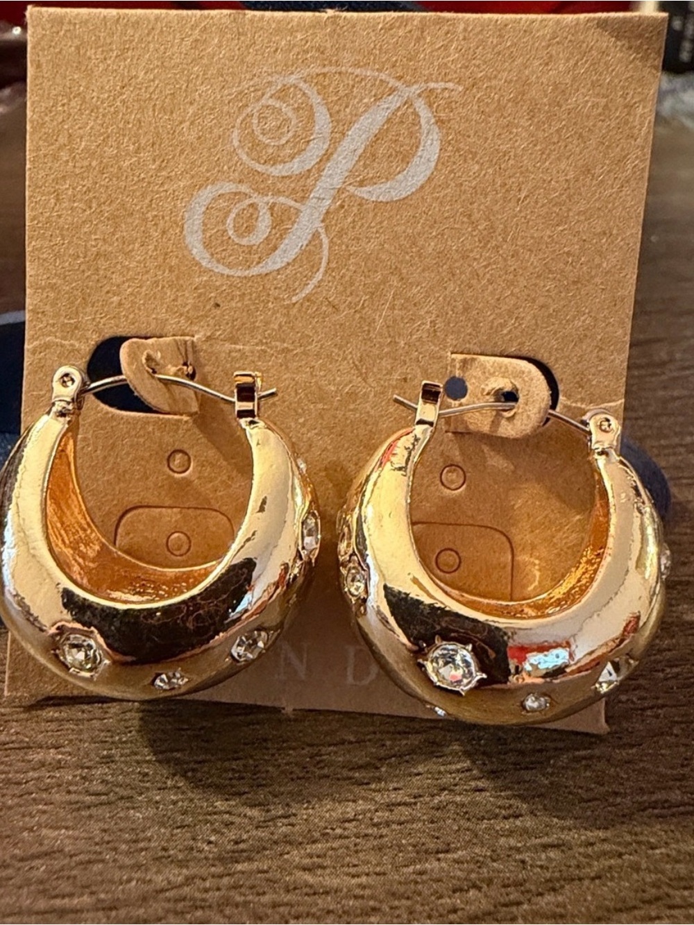 Plunder Design Posse chunky gold dome earrings"